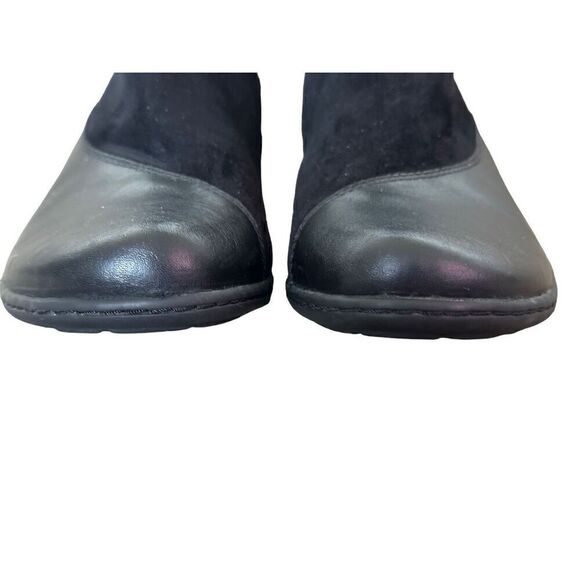 Earth Orion Black Leather Booties Size 9.5 - Picture 6 of 12